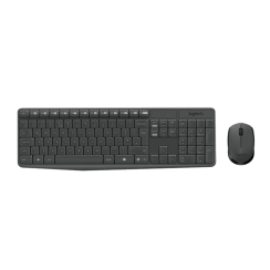 Teclado + Rato Logitech MK235 Sem Fios Wireless, Preto, Novo