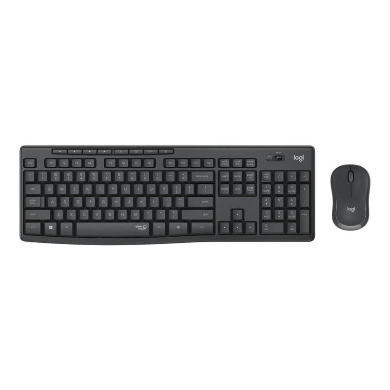 Teclado + Rato Logitech MK295 Silent Touch, Preto, Novo