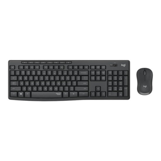 Teclado + Rato Logitech MK295 Silent Touch, Preto, Novo