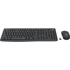 Teclado + Rato Logitech MK295 Silent Touch, Preto, Novo