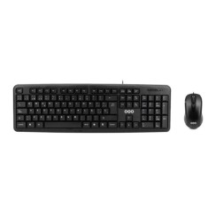 Teclado + Rato OQO-TR001-U, Preto, Novo