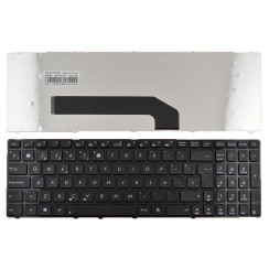 TECLADO PARA PORTÁTIL ASUS K50 COM MOLDURA PRETA BRILHANTE
