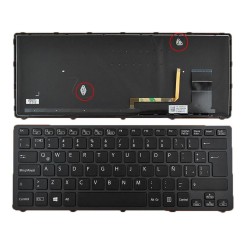 TECLADO PARA PORTÁTIL SONY VAIO SVF14 PRETO COM MOLDURA