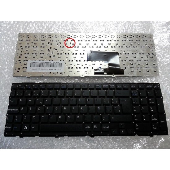 TECLADO PARA PORTÁTIL SONY VAIO VPC-EH3E0E VPC-EH3Q1E VPC-EH3J1E VPC-EH3C0E PRETO