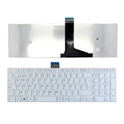 TECLADO PARA PORTÁTIL TOSHIBA C55-A BRANCO COM MOLDURA