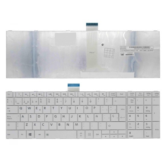 TECLADO PARA PORTÁTIL TOSHIBA SATELLITE L950 L950D L955 L955D BRANCO