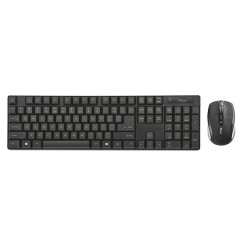 Trust XIMO Teclado + Rato sem fios Preto e prata, Novo