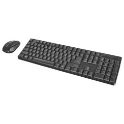 Trust XIMO Teclado + Rato sem fios Preto e prata, Novo