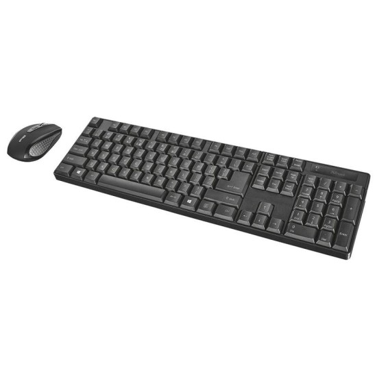 Trust XIMO Teclado + Rato sem fios Preto e prata, Novo