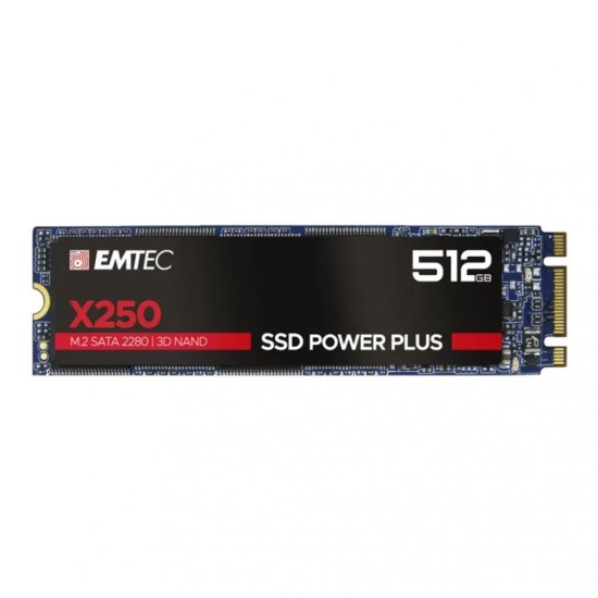 Disco EMTEC SSD 512GB X250 M2 SATA3 até 520 MB/s, Novo