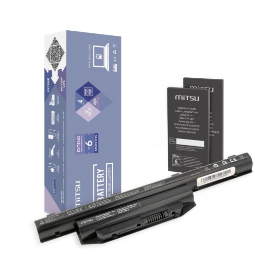 Bateria Mitsu para Fujitsu Lifebook Série A, Série E, Série S (4400 mAh) 11.1V
