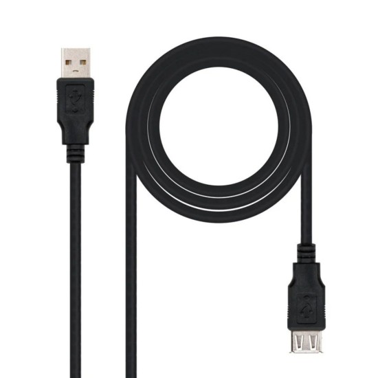 Cabo USB 3.0 Cabo USB 3.0 Tipo A Macho-Fêmea 1,8M - Carregamento e dados USB, Preto - 1ª Qualidade, A+