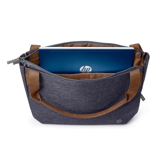 HP RENEW Navy Tote 14" Laptop Briefcase, Azul, Novo