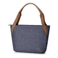HP RENEW Navy Tote 14" Laptop Briefcase, Azul, Novo