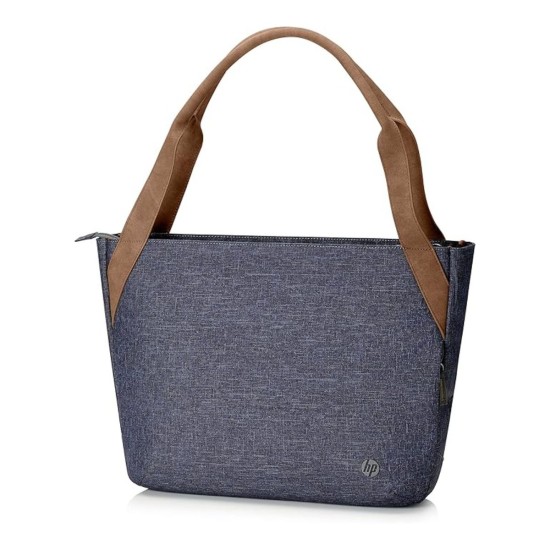 HP RENEW Navy Tote 14" Laptop Briefcase, Azul, Novo