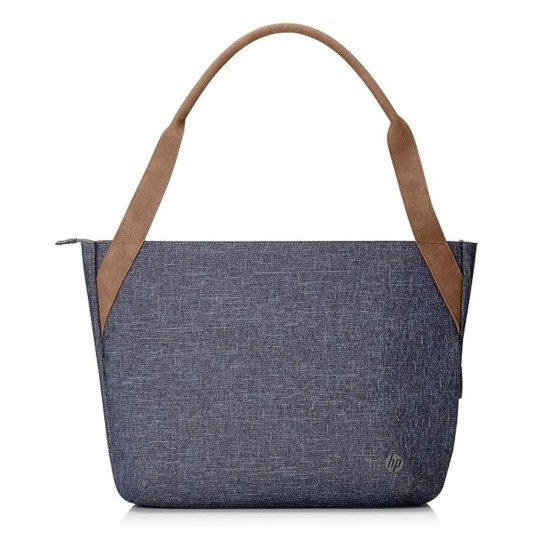 HP RENEW Navy Tote 14" Laptop Briefcase, Azul, Novo