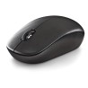 Mouse óptico NGS Black FOG Pro sem fio 1000 DPI, Preto, Novo