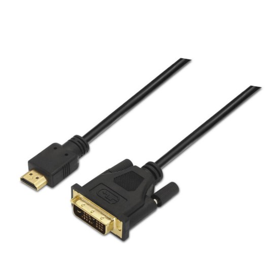 AISENS Cabo DVI para HDMI 1,8 m, macho-macho, preto