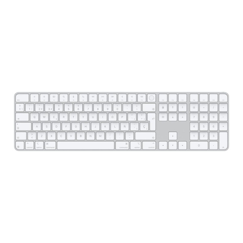 Apple Teclado numérico Magic Keyboard A2520 em Espanhol (ESP), 2021, Prata, Touch ID, A+