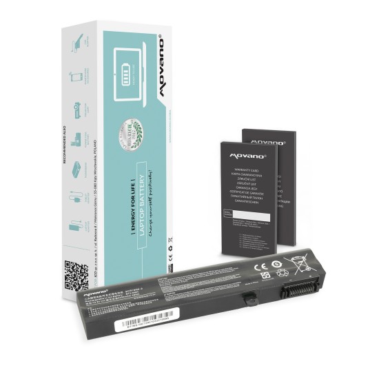 Movano Bateria para MSI GE72, GL72 / 10,8V (11,1V) 4400 mAh