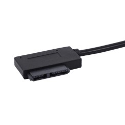 Adaptador USB 2.0 para Mini SATA II, Adaptador de 13 pinos para unidade Slimline de CD/DVD portátil, Novo