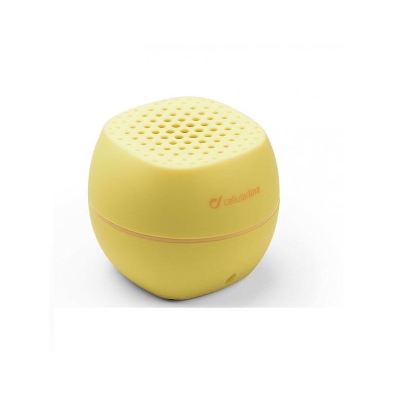 Altifalante Portátil Cellularline Bluetooth Estéreo, Amarelo, Km0 Caixa Original