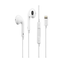Auriculares com microfone para iPhone 7,8,X,XS,XR,11 Cabo Lightning-bluetooth