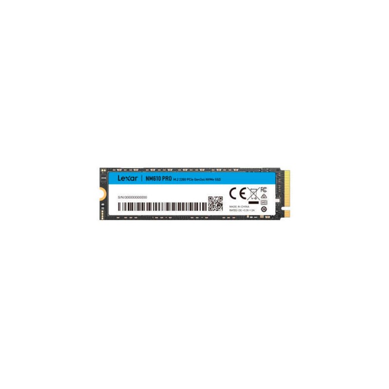 Lexar NM610 Pro 1TB - M.2 2280 - PCIe Gen3x4 - NVMe 1.4