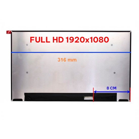 Ecrã com conetor de 14″ FHD N140HCG-GE1 40 pinos Matte | LED 8 cm