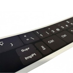 Autocolantes para teclados HP | Inglês | Fundo resistente com impressão UV