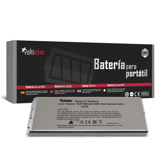 BATERIA PARA PORTÁTIL APPLE MACBOOK 13 POLEGADAS A1185 BRANCA