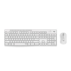 Teclado + Rato Logitech MK295 Silent Touch, Branco, Novo