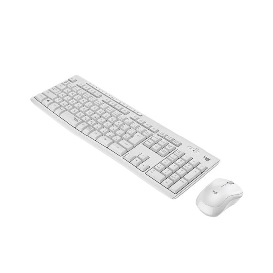 Teclado + Rato Logitech MK295 Silent Touch, Branco, Novo