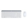 Teclado + Rato Logitech MK470 Sem Fios Wireless, Branco, Novo
