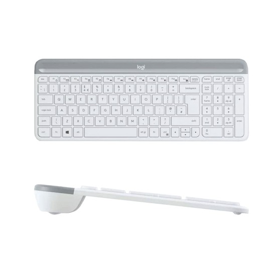 Logitech MK470 Sem Fio Teclado e Rato Branco