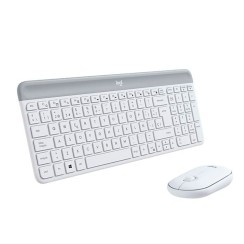 Logitech MK470 Sem Fio Teclado e Rato Branco