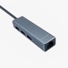 Conversor Aisens A109-0396 USB-C para RJ45 Ethernet Gigabit 10/100/1000 MBPS + HUB 3xUSB-A 3.0