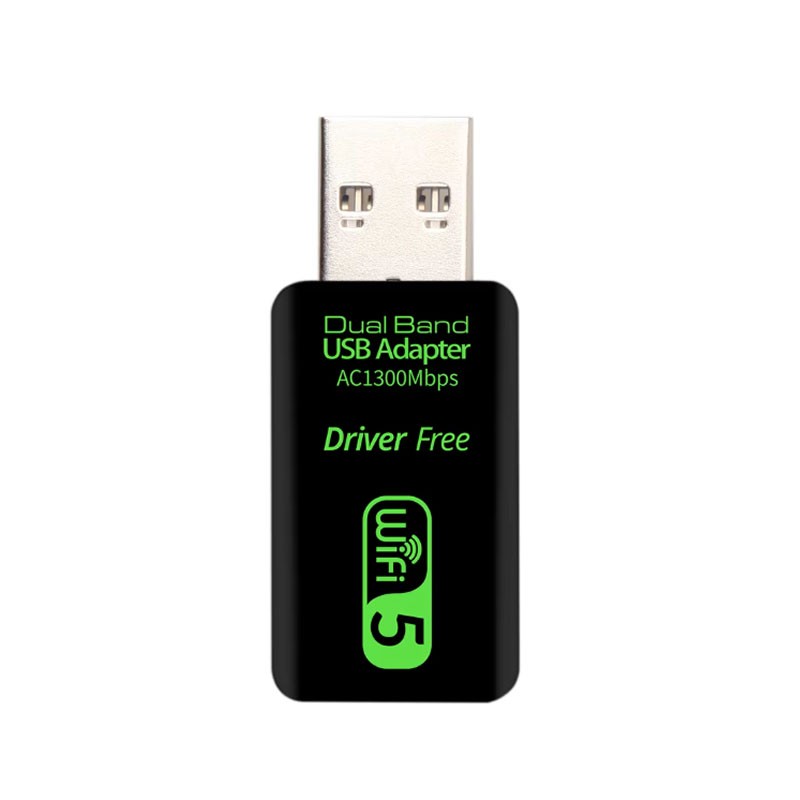 Adaptador USB WiFi AC1300 Dual Band · 5GHz Alta Velocidade