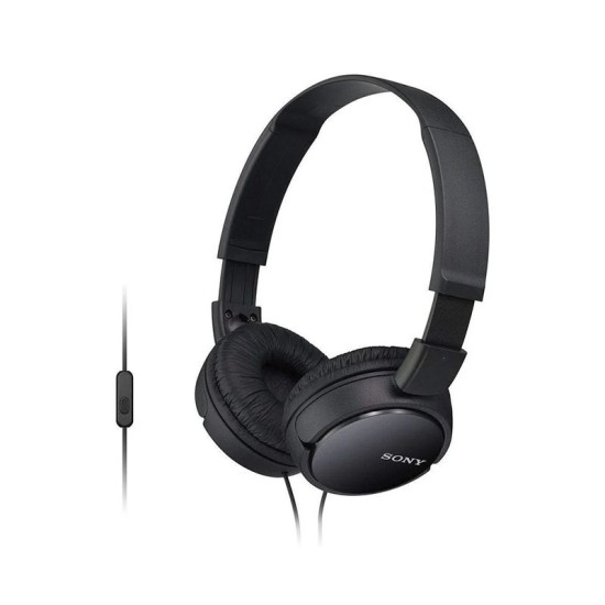 Sony MDR-ZX110 com Microfone Preto · Auscultadores Dobráveis
