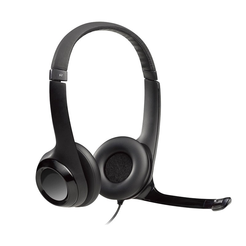 Logitech H390 USB com Microfone Preto · Auriculares Premium