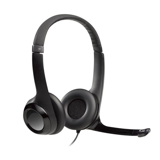 Logitech H390 USB com Microfone Preto · Auriculares Premium
