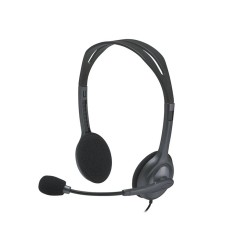 Logitech H111 com Microfone Preto · Auscultadores Stereo
