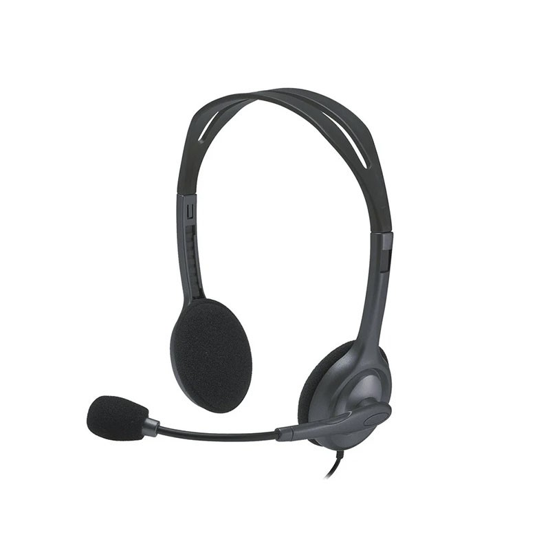 Logitech H111 com Microfone Preto · Auscultadores Stereo