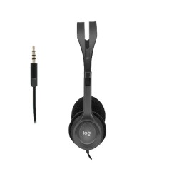 Logitech H111 com Microfone Preto · Auscultadores Stereo