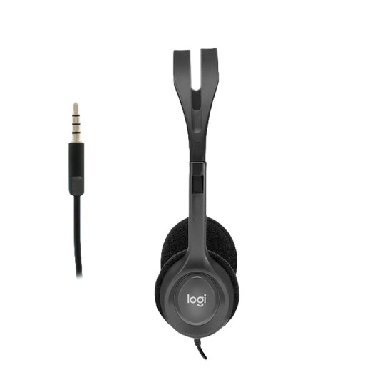 Logitech H111 com Microfone Preto · Auscultadores Stereo