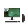 Pack Lenovo M75Q G1 Tiny AMD Ryzen 3 PRO 3200GE 16GB SSD 512GB + LCD 23" + Teclado e Rato Sem Fios + WiFi