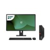 Pack Lenovo M75Q G1 Tiny AMD Ryzen 3 PRO 3200GE 16GB SSD 512GB + LCD 27" + Teclado e Rato Sem Fios + WiFi