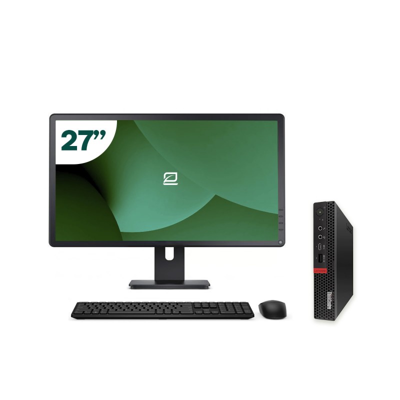 Pack Lenovo M75Q G1 Tiny AMD Ryzen 3 + Monitor 27" + Teclado/Rato + WiFi USB