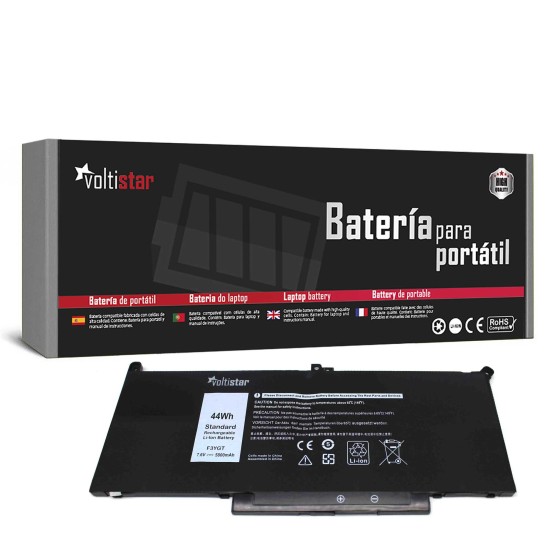 BATERIA PARA PORTÁTIL DELL LATITUDE 7280 7290 7380 7390 7480 7490 F3YGT DM3WC MYJ96 2X39G DWX9J 7.6V