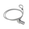 Ewent EW1241 Cadeado de Segurança com Combinação e Cabo de Aço, Novo